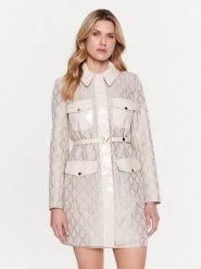 Marciano Guess Kurtka przejściowa Logo 3RGL04 9818Z Beżowy Regular Fit. Brązowe kurtki Marciano Guess, z aplikacjami, z syntetyku, bez kaptura. Za 1,519.00 zł.