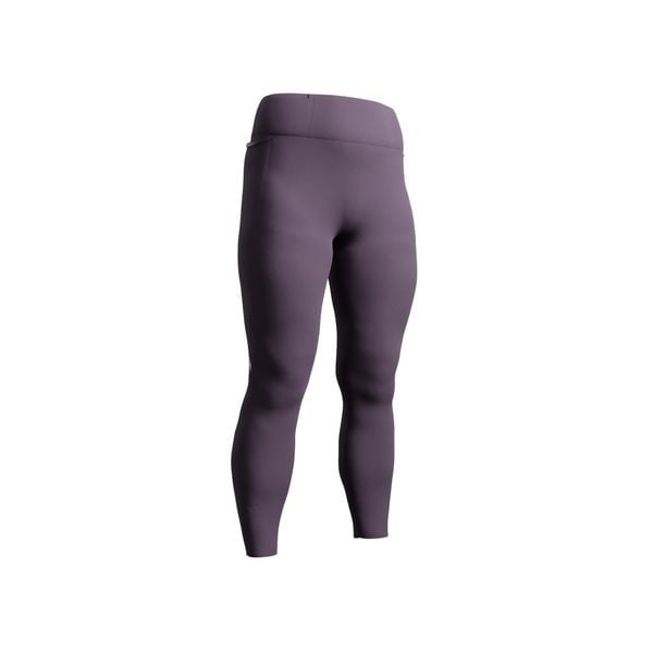 Legginsy do biegania damskie Kiprun Run 500 Warm ocieplane. Fioletowe legginsy KIPRUN, bez wzorów, z elastanu, sportowe. Za 139.99 zł.