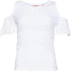 Koszulka turystyczna damska SuperDry Little Bay Cold Shoulder Knit. Białe t-shirty sportowe Superdry, s, bez wzorów, z bawełny, bez ramiączek. Za 149.00 zł.