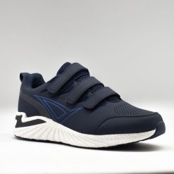 Sportowe buty na rzepy SGLOBO niebiesko-białe. Białe buty treningowe LEGEA, bez wzorów, z gumy, bez zapięcia, trekkingowe. Za 132.00 zł.