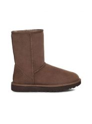 UGG Skórzane botki "Classic Short II" w kolorze brązowym rozmiar: 38. Brązowe botki UGG, bez wzorów, z wełny, bez obcasa, bez zapięcia. Za 704.47 zł.