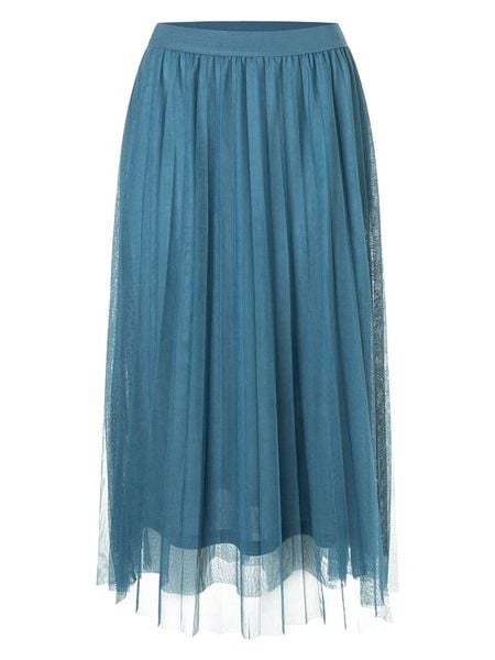 More & More Spódnica w kolorze niebieskim rozmiar: 42. Niebieskie spódnice More & More, bez wzorów, midi, rozkloszowane. Za 86.99 zł.