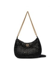 PINKO Torebka Half Moon Mini AI 25-26 PLTT 105916 A2WC Czarny. Czarne torebki klasyczne Pinko, bez wzorów, z materiału, bez dodatków. Za 1,649.00 zł.