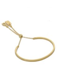 Coach Bransoletka Slider Bangle Bracelet 37440610GLD710 Złoty. Żółte bransoletki Coach, metalowe. Za 349.99 zł.