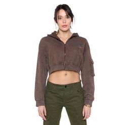 Bluza z bawełna z kaptur na co dzień na siłownię. Czarne bluzy LEONE 1947 APPAREL, bez wzorów, z bawełny, bez kaptura, na fitness i siłownię. W wyprzedaży za 157.01 zł.