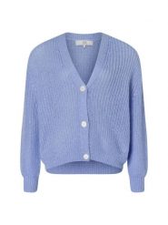 IPURI kardigan z zawartością wełny i moheru Kobiety Sztuczne włókno niebieski, XL/XXL. Niebieskie swetry IPURI, xl, bez wzorów, z wełny, bez ramiączek. Za 349.95 zł.