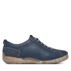 Półbuty Josef Seibel. Szare półbuty wsuwane Josef Seibel, bez wzorów, bez obcasa, na płaskiej podeszwie. Za 389.99 zł.