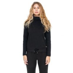 Leone 1947 Warm Touch Damen Rollkragen-Bluza zimowa ze Strickeinsätzen. Czarne bluzy LEONE 1947 APPAREL, na zimę, bez wzorów, z elastanu, bez kaptura, na fitness i siłownię. W wyprzedaży za 169.09 zł.