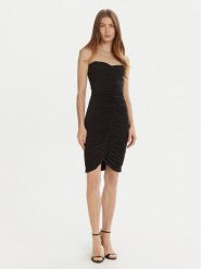NORMA KAMALI Sukienka koktajlowa KK1243PLD89001 Czarny Slim Fit. Czarne sukienki Norma Kamali, s, bez wzorów, z syntetyku, wizytowe, bez kołnierzyka, bez ramiączek. Za 579.99 zł.