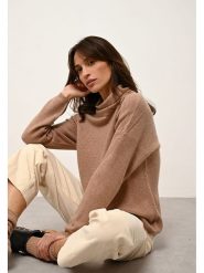 Just Cashmere Kaszmirowy sweter "Blantyre" w kolorze karmelowym rozmiar: M. Brązowe swetry Just Cashmere, m, bez wzorów, z kaszmiru, bez ramiączek. Za 360.06 zł.