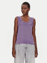 ViCOLO Bluzka TD0006 Fioletowy Relaxed Fit. Fioletowe bluzki ViCOLO, m, bez wzorów, z wiskozy, bez kołnierzyka, bez ramiączek. Za 109.99 zł.