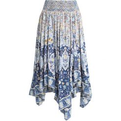 Free People ROAMING WILD MIDI SKIRT Długa spódnica indigo blue. Niebieskie spódnice marki comma casual identity, z materiału, casualowe. Za 619.00 zł.