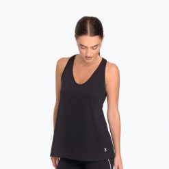 Koszulka treningowa damska Cardio Bunny HCB-425 Tank Top black. Czarne topy Cardio Bunny, bez wzorów, sportowe, bez kołnierzyka, bez ramiączek. Za 52.99 zł.