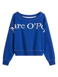 Marc O´Polo Bluza w kolorze niebiesko-białym rozmiar: XL. Białe bluzy xl, bez wzorów, z bawełny, bez kaptura. Za 242.70 zł.