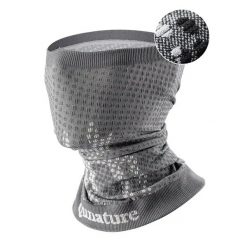 Komin narciarski Qunature bandana sportowa unisex. Szare szaliki i kominy QUNATURE, na zimę, bez wzorów, sportowe. Za 39.99 zł.