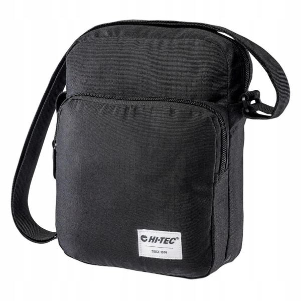 Saszetka na ramię Hi-Tec SIDERO. Czarne nerki i saszetki Hi-tec, z aplikacjami, eleganckie, bez dodatków. Za 44.99 zł.
