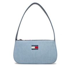 Torebka Tommy Jeans. Niebieskie torebki klasyczne Tommy Jeans, bez wzorów, z denimu, klasyczne, bez dodatków. Za 239.99 zł.