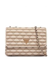 Guess Torebka Giully II HWAG96 73200 Beżowy. Brązowe listonoszki Guess, z aplikacjami, z materiału, bez dodatków. Za 589.99 zł.