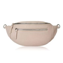 Damska skórzana saszetka nerka na pas SP-20-BG. Nerki i saszetki bez wzorów, ze skóry, biznesowe, bez dodatków. Za 109.99 zł.