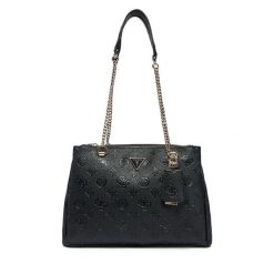 Torebka Guess. Czarne torebki klasyczne Guess, z aplikacjami, klasyczne, bez dodatków. Za 399.99 zł.