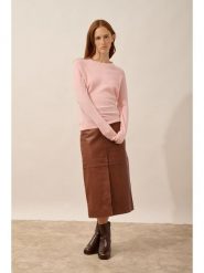 Just Cashmere Kaszmirowy sweter "Jane" w kolorze jasnoróżowym rozmiar: L. Różowe swetry Just Cashmere, l, bez wzorów, z kaszmiru, bez ramiączek. Za 326.99 zł.