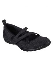 Skechers Baleriny w kolorze czarnym rozmiar: 39. Czarne baleriny Skechers, bez wzorów, bez obcasa, bez zapięcia. Za 234.45 zł.