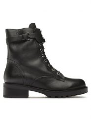 Patrizia Pepe Botki CY9922/L011-FB30 Czarny. Czarne botki Patrizia Pepe, bez wzorów, ze skóry, bez obcasa, na płaskiej podeszwie, bez zapięcia. Za 829.99 zł.