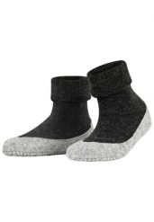 Kapcie damskie Falke Cosyshoe. Szare kapcie Falke, bez wzorów, z materiału. Za 226.50 zł.