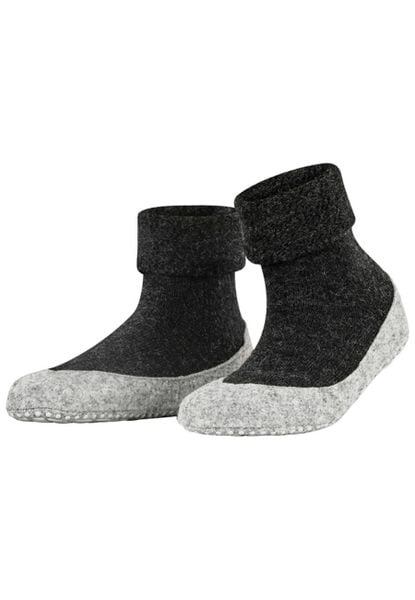 Kapcie damskie Falke Cosyshoe. Szare kapcie Falke, bez wzorów, z materiału. Za 226.00 zł.