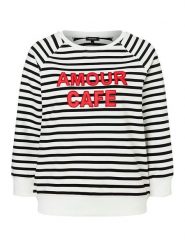 More & More Bluza w kolorze granatowo-białym rozmiar: 44. Białe bluzy More & More, z aplikacjami, bez ramiączek, bez kaptura. Za 118.28 zł.