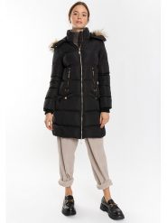 Northwood Płaszcz zimowy "Chubine" w kolorze czarnym rozmiar: M. Czarne płaszcze Northwood, na zimę, m, bez wzorów, z puchu, bez kaptura. Za 331.95 zł.