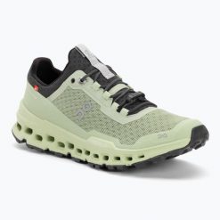 Buty do biegania damskie On Cloudultra. Zielone buty do biegania On, bez wzorów, z materiału, bez zapięcia, do biegania. Za 399.99 zł.