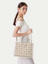 Guess Torebka HWCP96 54220 Beżowy. Brązowe torebki klasyczne Guess, z aplikacjami, z materiału, bez dodatków. Za 389.99 zł.