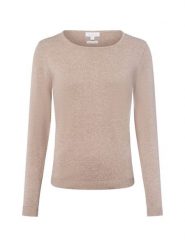 Brookshire Sweter z dzianiny DAmen Kobiety drobna dzianina beżowy|brązowy marmurkowy, XXL. Brązowe swetry brookshire, na jesień, xxl, bez wzorów, z bawełny, bez ramiączek. Za 199.95 zł.