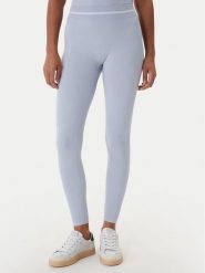 Guess Legginsy V6RB05 Z4692 Błękitny Slim Fit. Niebieskie legginsy Guess, z aplikacjami, z syntetyku. Za 269.99 zł.