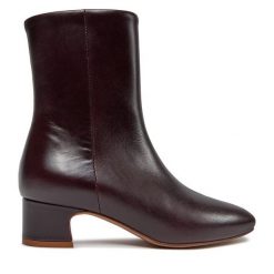 Botki Balagan. Brązowe botki BALAGAN, bez wzorów, bez obcasa, na słupku, bez zapięcia. Za 759.99 zł.