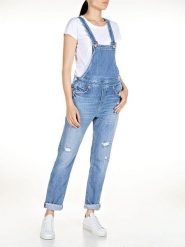 Replay Ogrodniczki dżinsowe w kolorze niebieskim rozmiar: M. Niebieskie kombinezony Replay, m, bez wzorów, bez kołnierzyka, bez ramiączek. Za 456.87 zł.