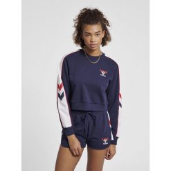 Damska bluza crop Hummel IC Durban. Niebieskie bluzy Hummel, xs, bez wzorów, sportowe, bez ramiączek, bez kaptura. W wyprzedaży za 180.00 zł.