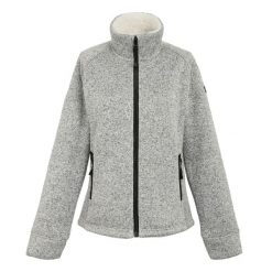 Damska Bluza Polarowa Emilide Z Pełnym Zamkiem Błyskawicznym. Białe bluzy bez kaptura Regatta, na zimę, xs, bez wzorów, z polaru, bez kaptura, trekkingowe. Za 117.99 zł.