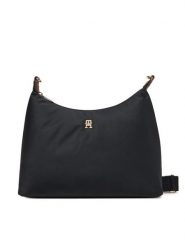 Tommy Hilfiger Torebka Popette Shoulder Bag AW0AW17937 Czarny. Czarne torebki klasyczne Tommy Hilfiger, bez wzorów, ze skóry, bez dodatków. Za 269.99 zł.
