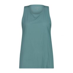 Damski tank top techniczny CMP. Zielone topy CMP, bez wzorów, sportowe, bez kołnierzyka, bez ramiączek. Za 196.00 zł.