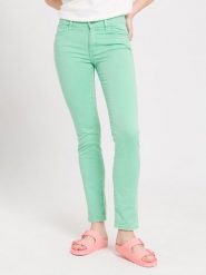 Cross Jeans Dżinsy "Anya" - Slim fit - w kolorze miętowym rozmiar: W31/L32. Zielone jeansy Cross Jeans, l, z aplikacjami, z jeansu, klasyczne, z podwyższonym stanem. Za 52.67 zł.