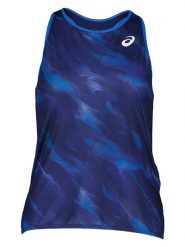Asics Top sportowy w kolorze granatowym rozmiar: S. Niebieskie topy sportowe ASICS, s, bez wzorów, z materiału, outdoorowe. Za 44.09 zł.