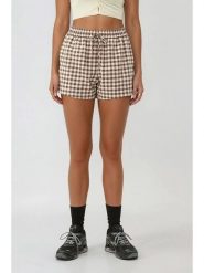 Weekday Szorty w kolorze brązowo-beżowym rozmiar: L. Brązowe szorty Weekday, bez wzorów. Za 57.33 zł.