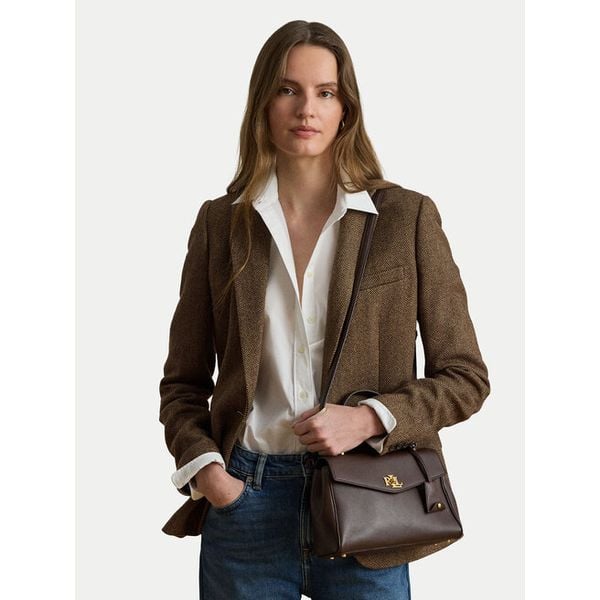 Torebka LAUREN RALPH LAUREN. Brązowe torebki klasyczne Lauren Ralph Lauren, bez wzorów, klasyczne, bez dodatków. Za 1,618.99 zł.