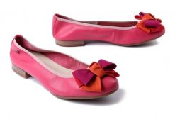MACIEJKA P6801-15/00-0 różowy, baleriny damskie. Czerwone baleriny Maciejka, z aplikacjami, bez obcasa, bez zapięcia. Za 209.90 zł.