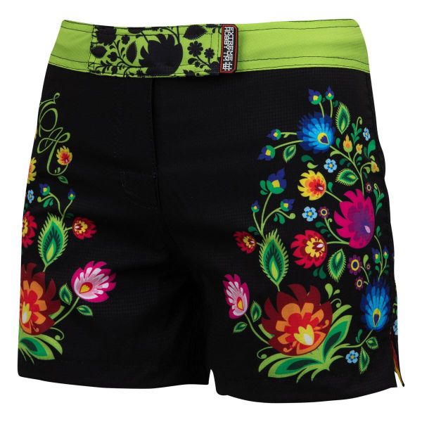 Spodenki Sportowe Damskie na trening i siłownię EXTREME HOBBY FOLK. Czarne szorty sportowe EXTREME HOBBY, bez wzorów, z elastanu, na fitness i siłownię. Za 229.00 zł.