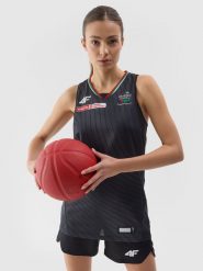 4F Koszulka meczowa replika wyjazdowa z sezonu 2024/25 damska 4F x Zagłębie Sosnowiec - multikolor XL. T-shirty sportowe 4f, xl, bez wzorów, z dzianiny, bez ramiączek, na fitness i siłownię. W wyprzedaży za 79.99 zł.