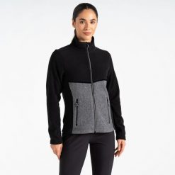 Sweter narciarski damski Thriving. Czarne swetry Dare 2b, na zimę, bez wzorów, z polaru, sportowe, bez ramiączek. W wyprzedaży za 229.99 zł.