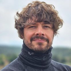 Komin trekkingowy 100% wełny Merino Antracyt. Szare szaliki i kominy WOOLONA, bez wzorów, z wełny. W wyprzedaży za 88.00 zł.